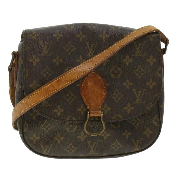 LOUIS VUITTON Monogram Saint Cloud GM Shoulder Bag M51242 LV Auth 37175 - Picture 1 of 16